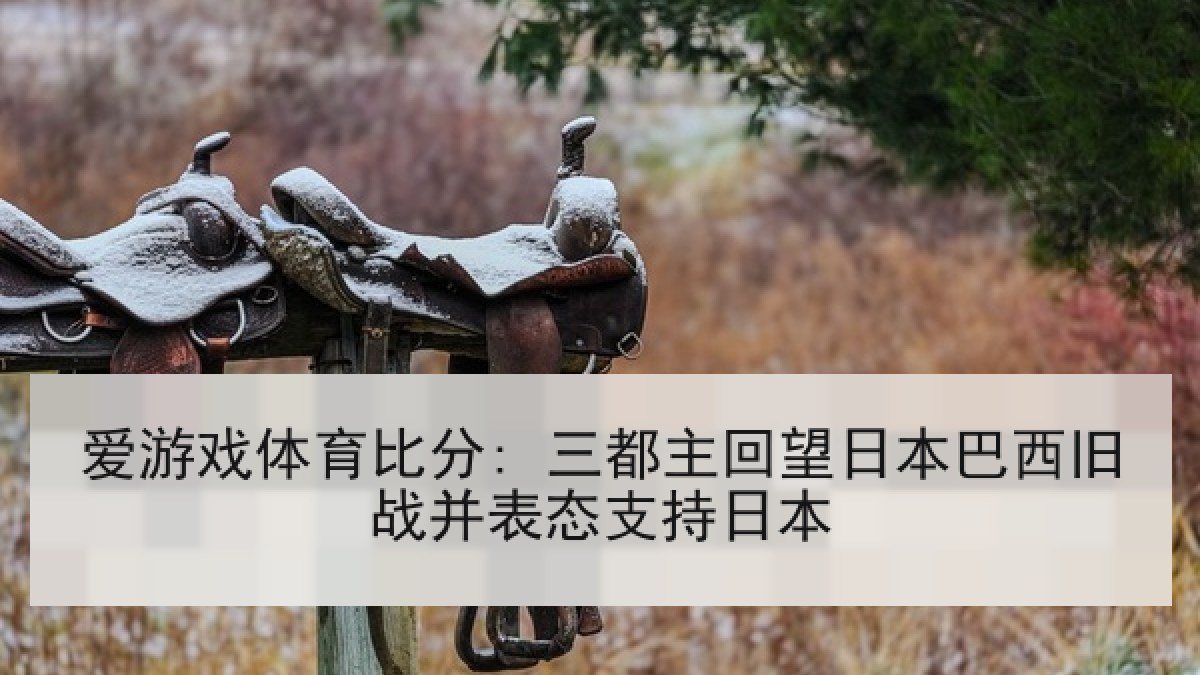 爱游戏体育比分: 三都主回望日本巴西旧战并表态支持日本 爱游戏体育比分: 三都主回望日本巴西旧战并表态支持日本